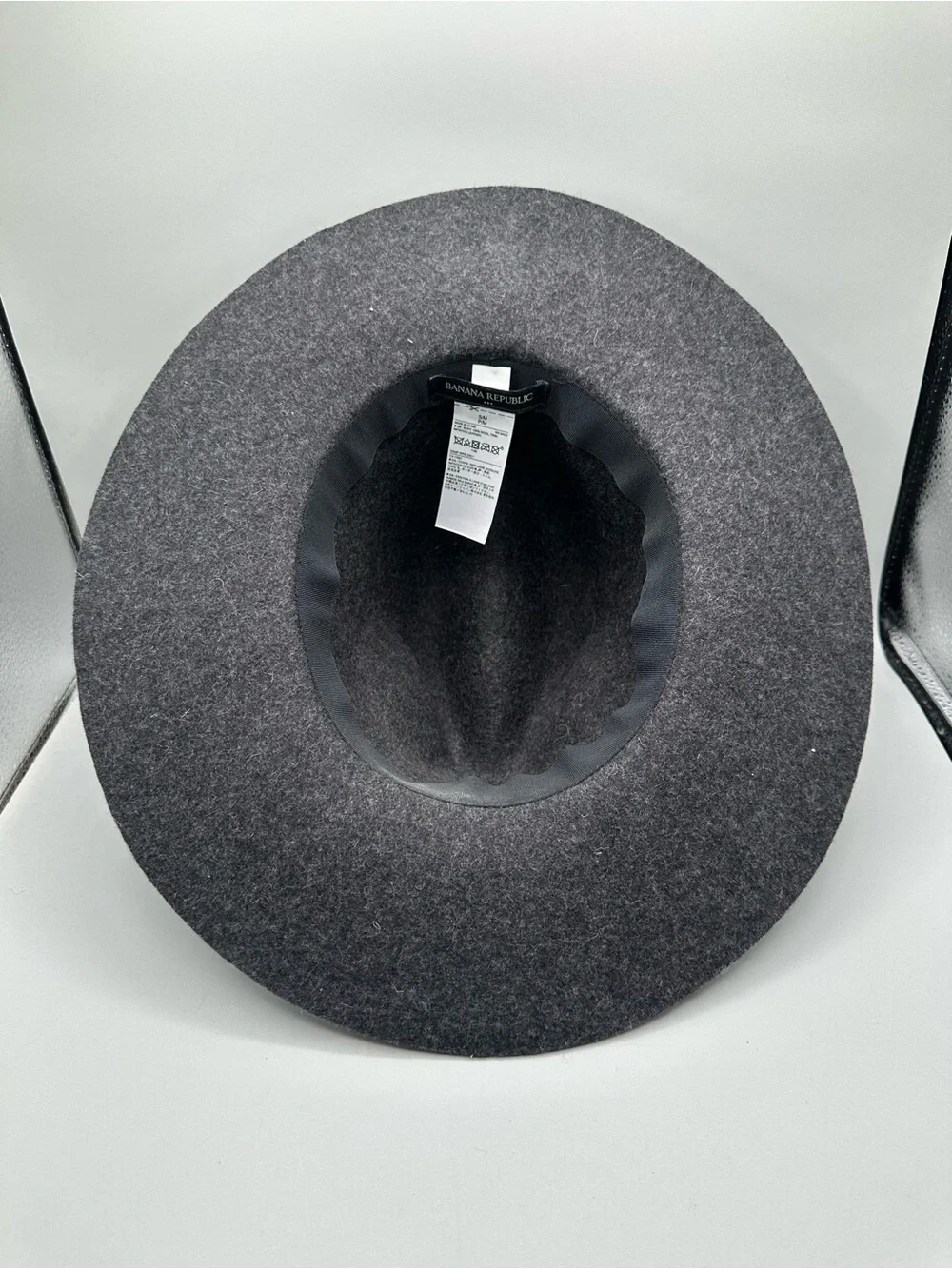 Banana Republic Wool Felt Wide Brim Fedora Hat Women S Charcoal Gray